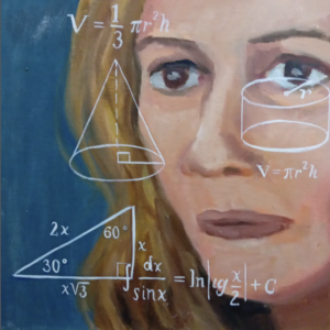 Mujer calculando